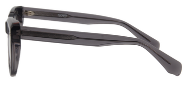 Safari Men Afro Motif Eyeglasses: Oba - Transparent Grey - SpecSMART Eye Clinic (Side View)